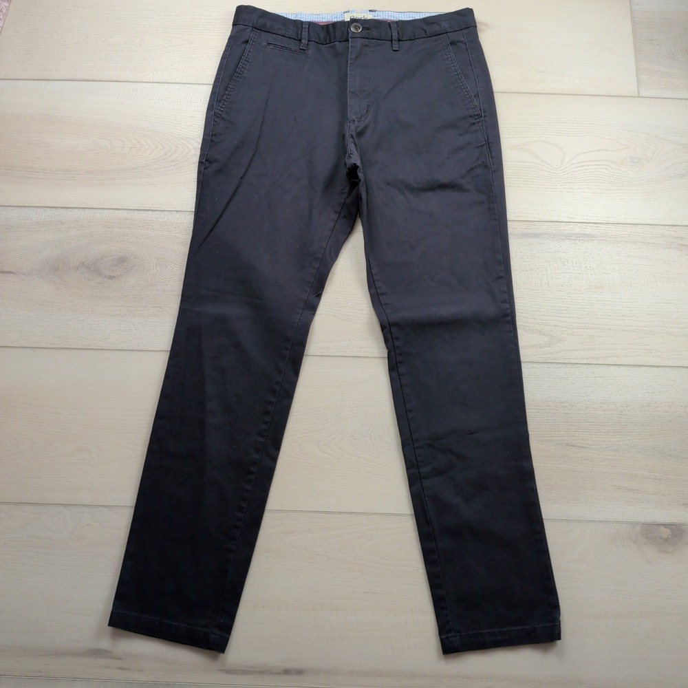 Perk Feel Good Chinos Mens 32x30 Black Slim Fit Stretch Cotton Pants